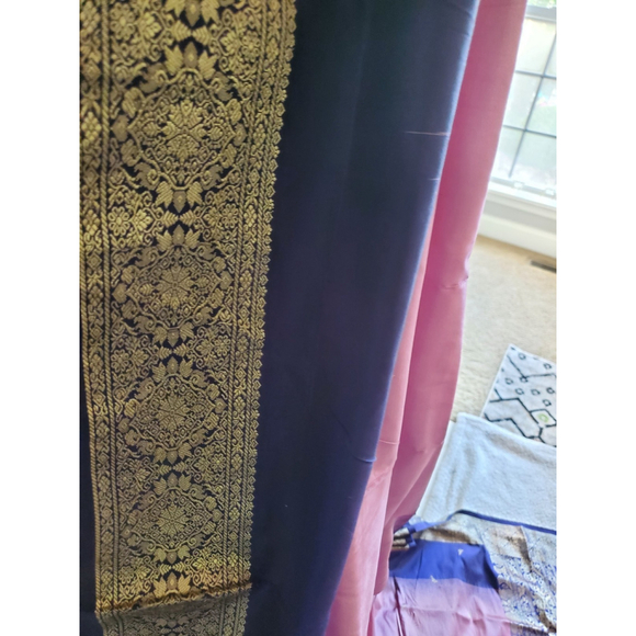 Women Pure Silk Kanjivaram Saree Handloom Wedding Festive Designer - Picture 9 of 16